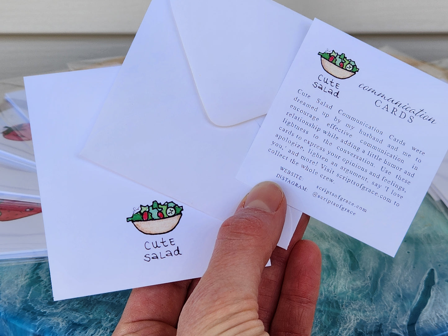 Cabbage Cute Salad Card