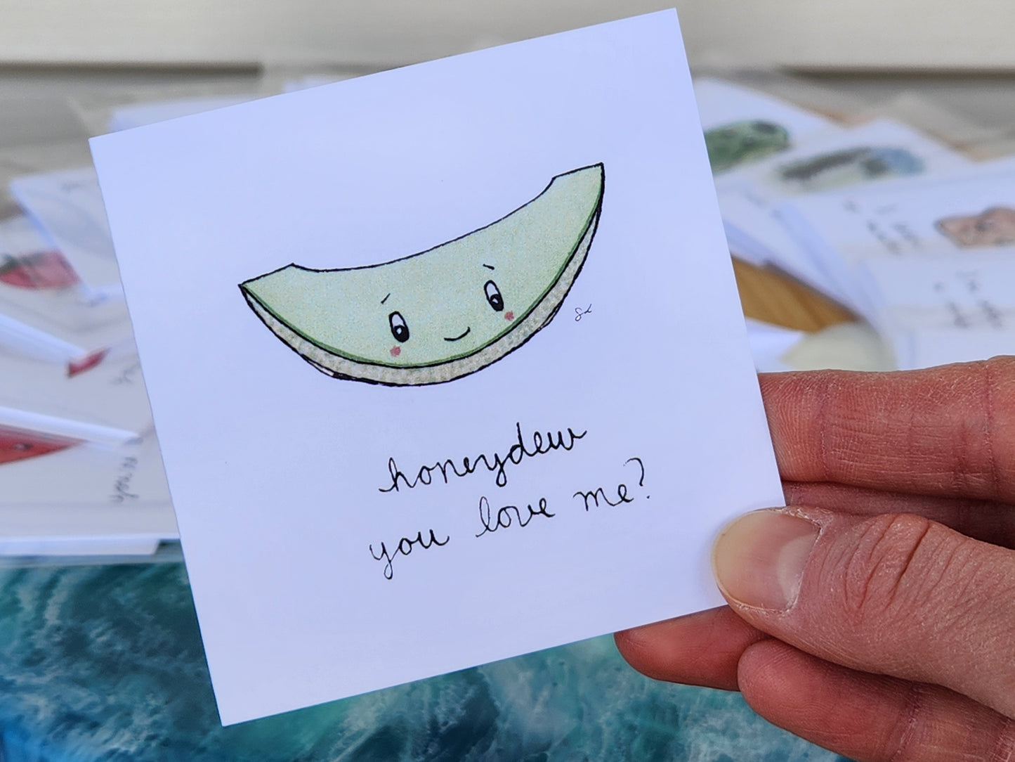 Honeydew Cute Salad Card