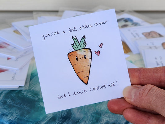 Carrot Cute Salad Card