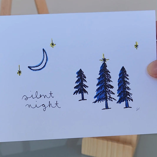 Silent Night Card